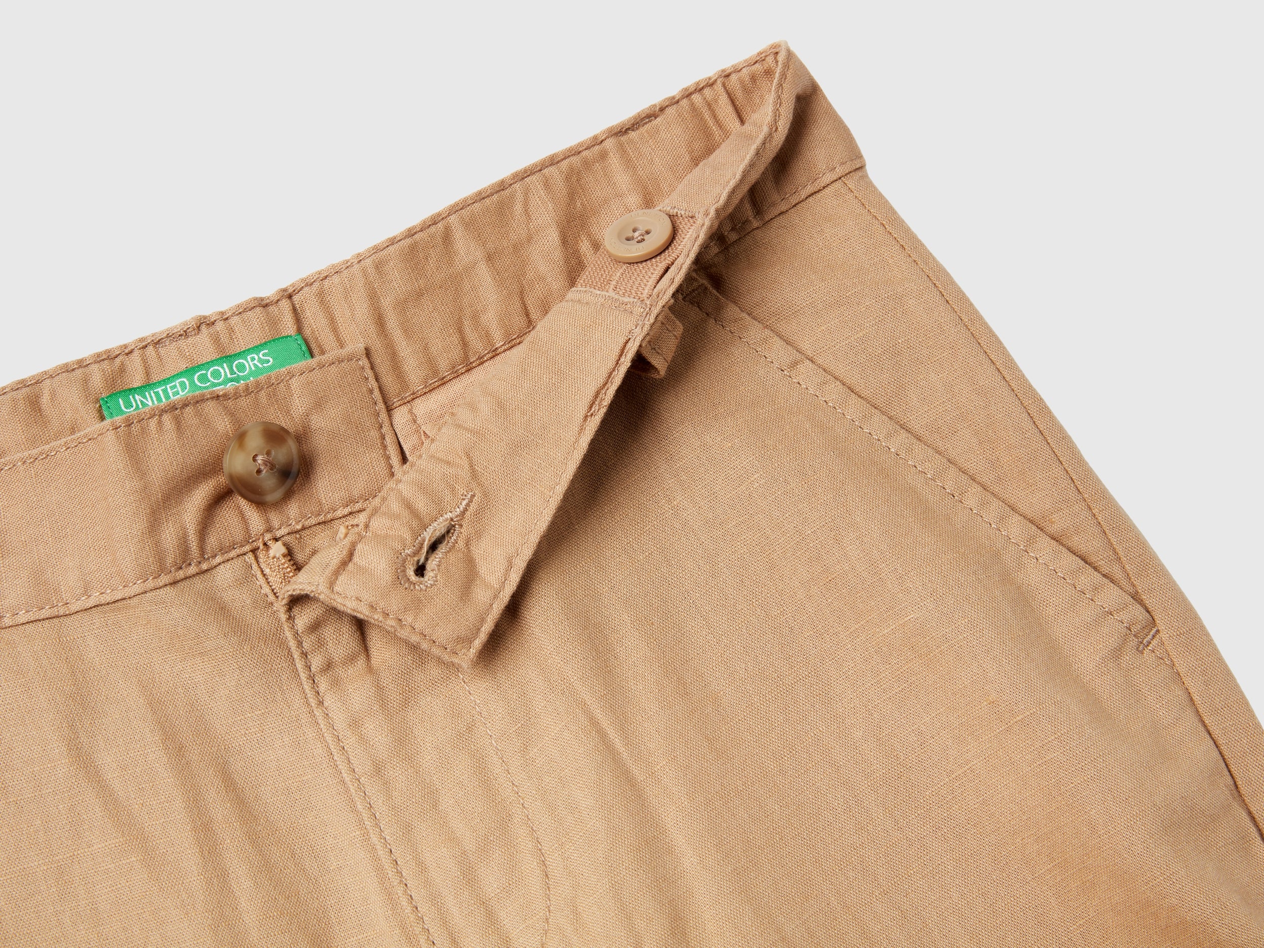 Pantaloni relaxed fit in misto lino - Image 3