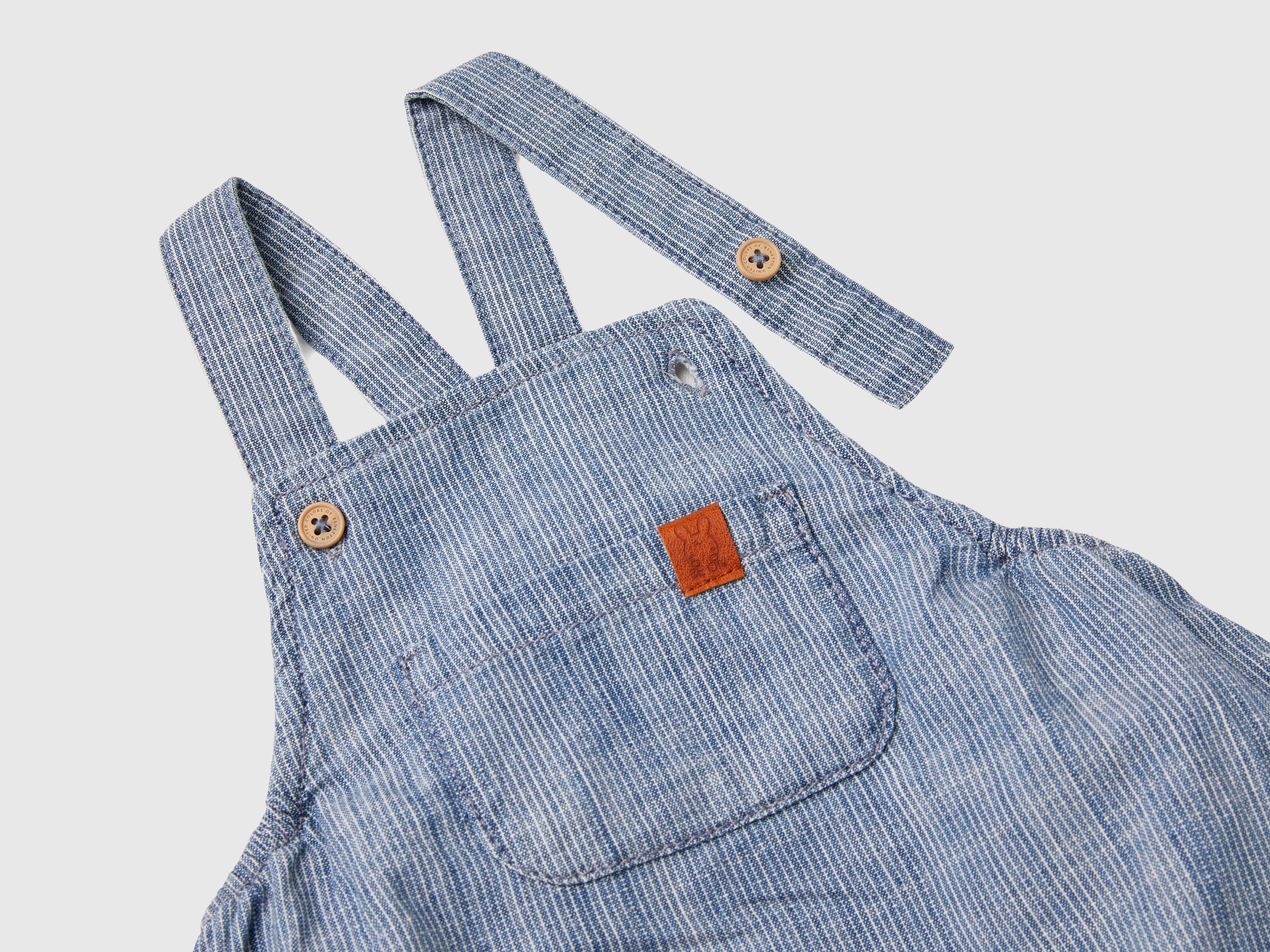 Salopette a righe in chambray - Image 3